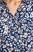 Chemise boutonnée avec imprimé animalier