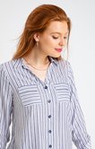 Chemise rayée boutonnée