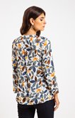 Tunique imprimé feuillage patte épaule