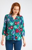 Tunique imprimée avec froufou col