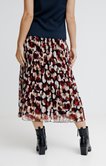 Jupe longue plissée imprimée