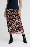 Jupe longue plissée imprimée