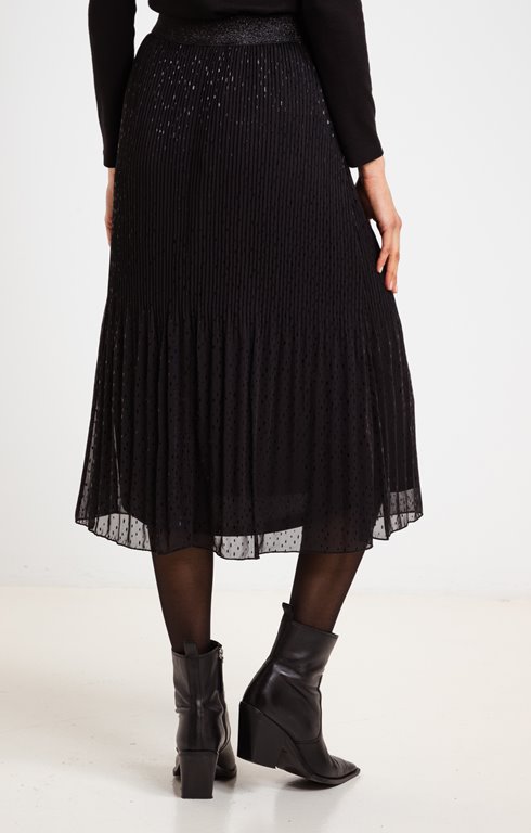 Jupe Longue Plissée En Tulle Noir - Taille Haute, Style Bulle à Volants, élégante Pour Soirée Ou Quotidien - 5