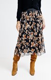 Jupe plissée imprimée