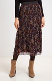 Jupe plissée imprimée 