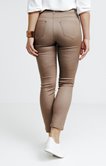 Pantalon 7/8 en coton stretch enduit