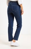 Pantalon 7/8 en denim bi-stretch stone