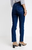Pantalon 7/8 en denim stone ceinture
