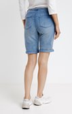 Short denim bleached avec ceinture