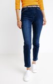 Pantalon 7/8 en denim brut avec ceinture