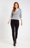 Pantalon 7/8 en coton bi-stretch