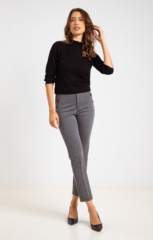 Pantalon en maille fantaisie 