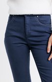 Pantalon 7/8 slim avec broderie