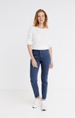 Pantalon 7/8 slim avec broderie