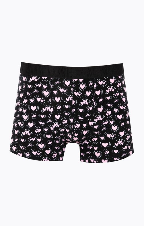 Boxer imprimé pink coeur