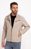 Blouson biker suede