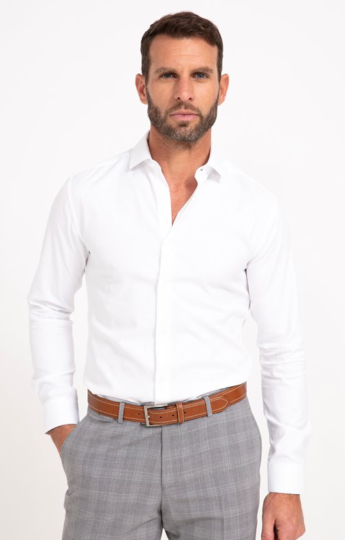 Chemise manches longues coupe slim